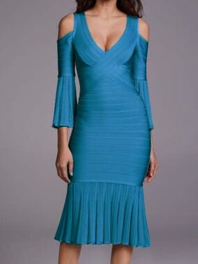 HERVE LEGER in BLUE color
